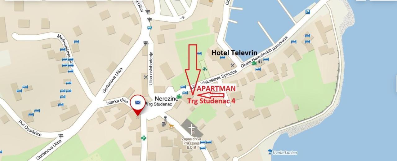 Nerezine Apartmany Centrum ภายนอก รูปภาพ