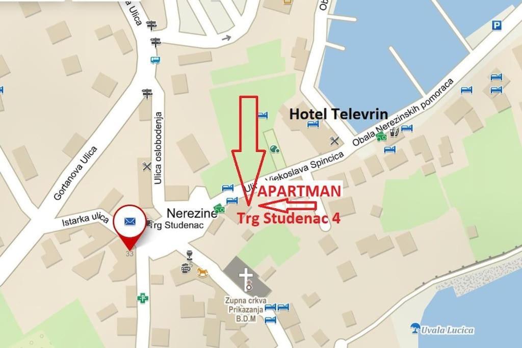 Nerezine Apartmany Centrum ภายนอก รูปภาพ